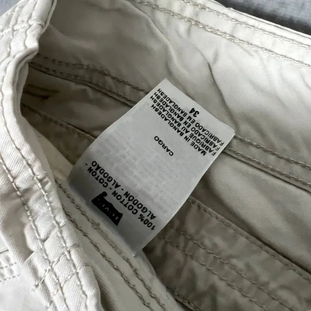 Baggy Levi's Cargo Cream Shorts Men's Size 34